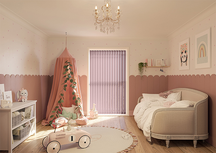 Roma, Rose Tint - Vertical Blind - Image 8